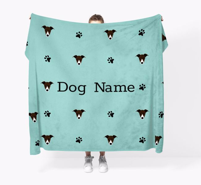 'Paw Pattern' - Personalized {breedFullName} Blanket